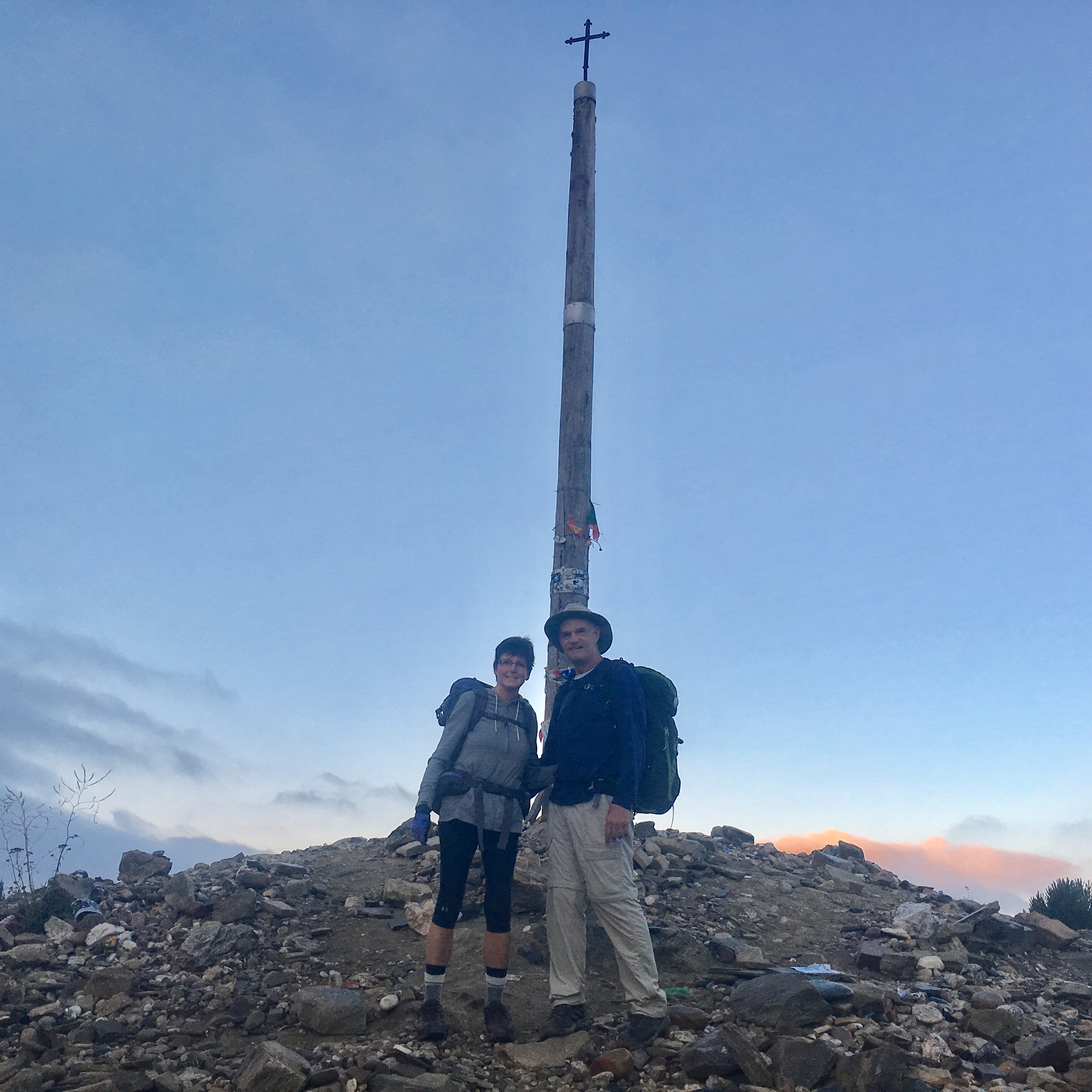 Us at Cruz de Ferro